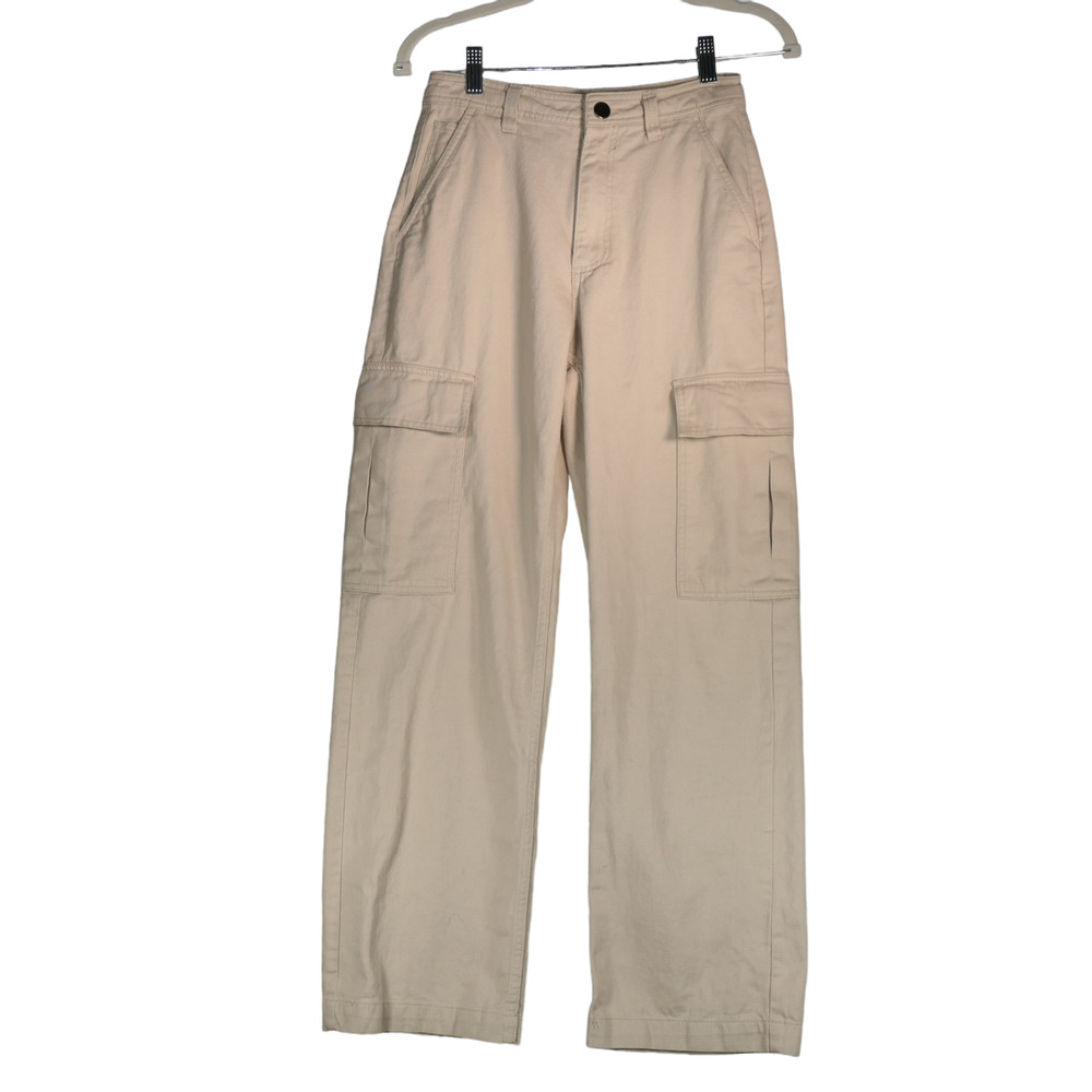Cotton On Cargo Pants Women 2 Tan Kakhi Utility Chic Model Off Duty Streetwear
